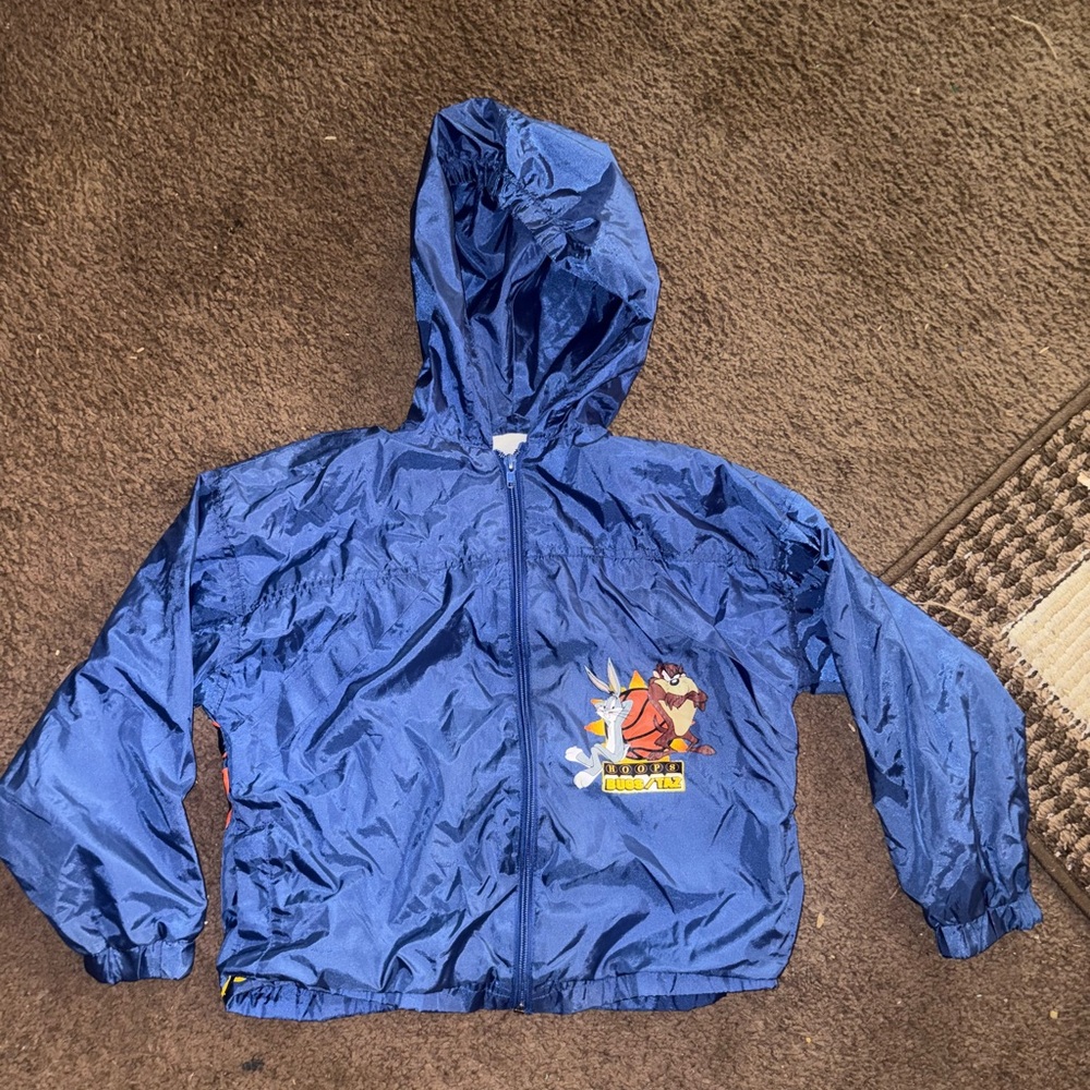 Warner Bros. Royal Blue Kids Hooded Windbreaker